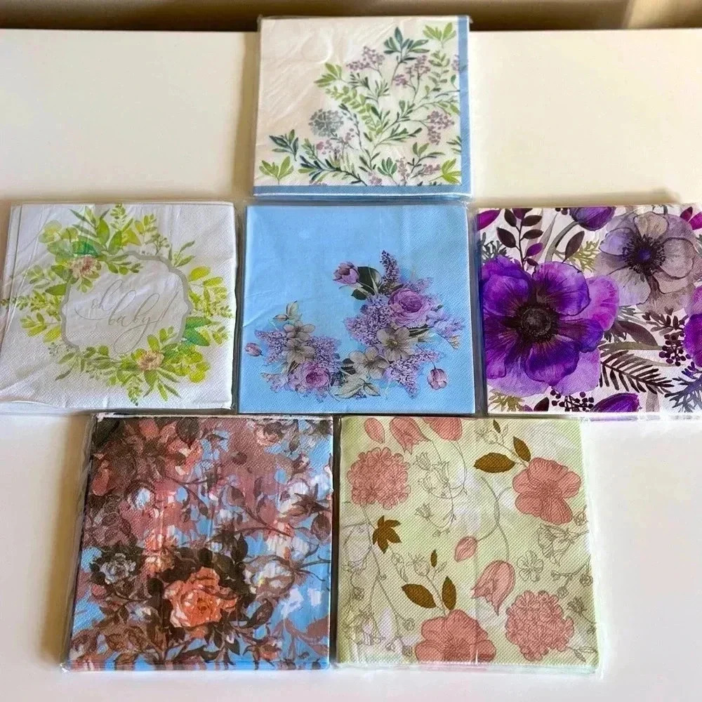 NEW Color Napkins/Printed Tissues/Fashion Tissues x 240pcs